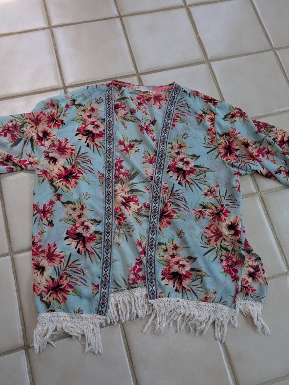 Jolt Floral Kimono Summer Cardigan